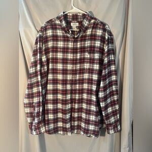 Croft & Barrow Red and White Plaid Button Down Shirt